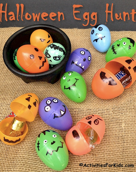 17. Halloween Egg Hunt Halloween Games for Kids
