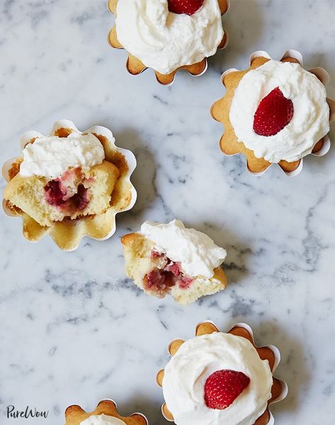 spomladanske sladice Strawberry Shortcake Cupcakes Recipe