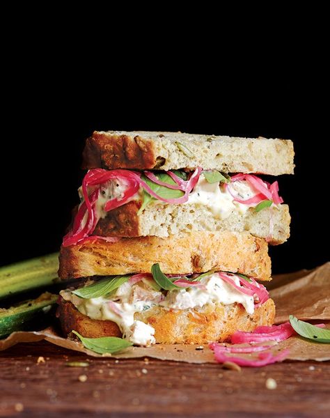 आसान फास्ट लंच रेसिपी विचार तारगोन चिकन सलाद सैंडविच नुस्खा