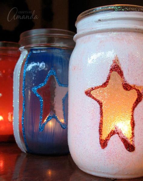 4th of July party decor 4th of July luminaries crafts by amanda