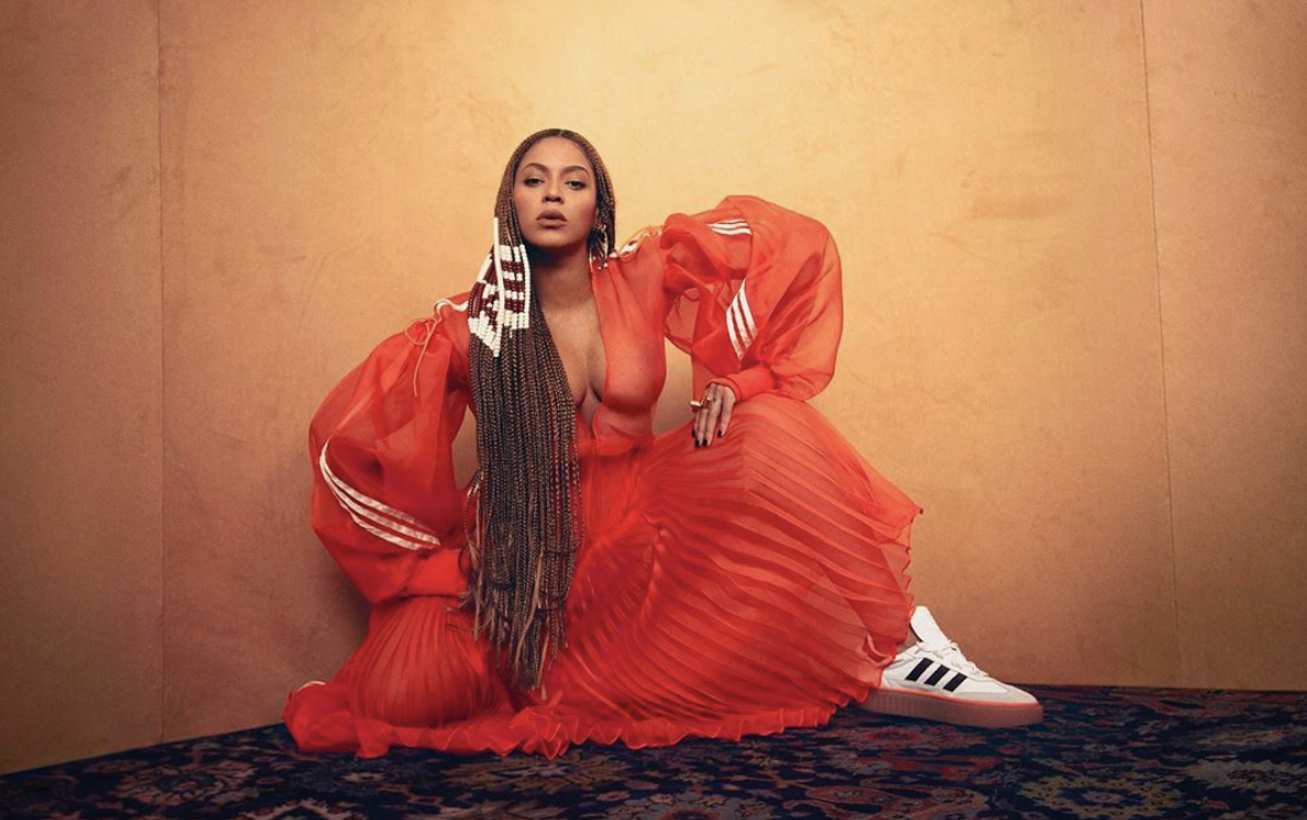 Beyoncé harritu egiten da Adidas x Ivy Park-en ikus-entzunezkoetan, bildumaren aurkezpenaren aurretik