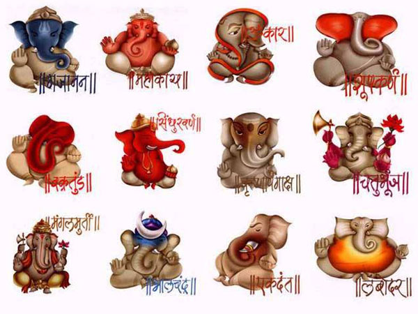 Ganesha is bekend troch 21 populêrste nammen